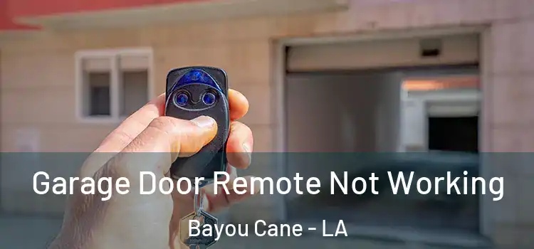  Garage Door Remote Not Working Bayou Cane - LA