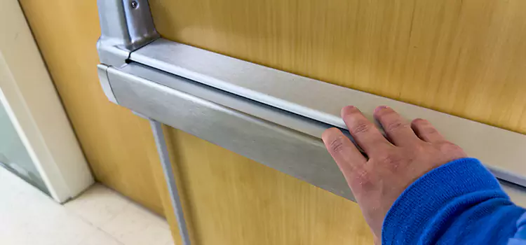 Installing a Push Bar on a Door Bayou Cane